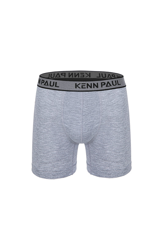 Kenn Paul - All Light Grey Comfort Boxer Briefs (3 Boxers in One Box)