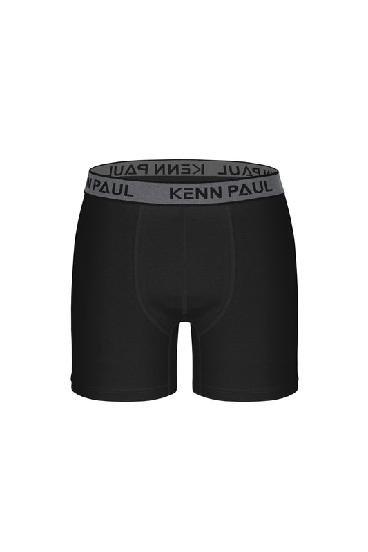 Kenn Paul - All Black Comfort Boxer Briefs (3 Boxers in One Box)